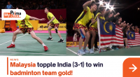 Malaysia Badminton Team Gold