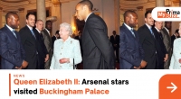 Queen Elizabeth Ii: Arsenal Stars Visited Buckingham Palace