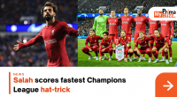 Salah Scores Fastest Champions League Hat-Trick