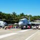 Military Aircraft And Helicopters At Philippine Airbase.