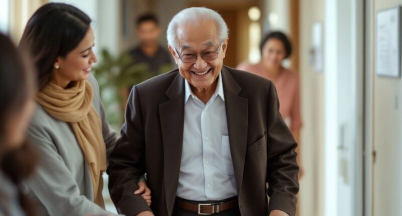 99-Year-Old Mahathir Mohamad Leaving Hospital With Family.