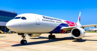 Malaysia Airlines Airbus A330Neo On The Tarmac.