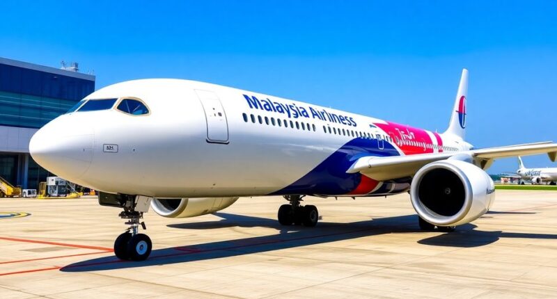 Malaysia Airlines Airbus A330Neo On The Tarmac.